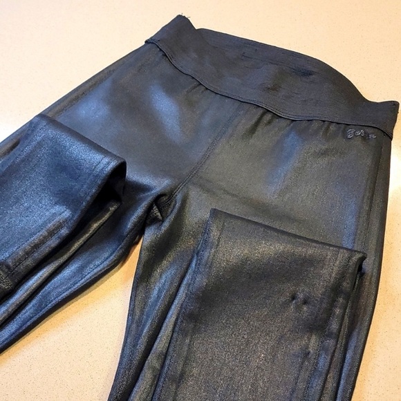 Goldsign Zebra Coated Skinny Leggings Jegging Black Women's 26 - Picture 4 of 8